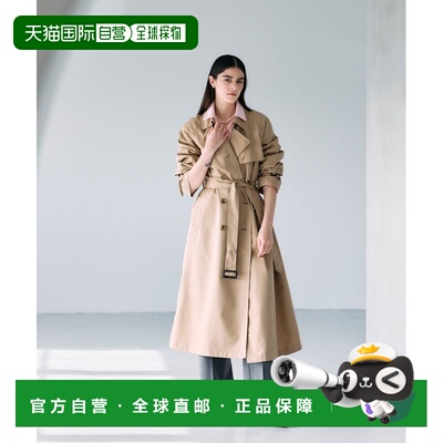 1h可退 日本直邮N.O.R.C 女装 长款宽松双排扣风衣 花粉防止功能