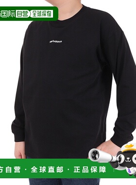 日本直邮 New Balance Linear logo训练长袖T恤 ABT45059-BK 黑色