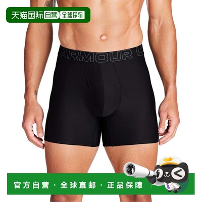 日本直邮UNDER ARMOUR 安德玛男士UA Perf Tech 6英寸1双装黑色