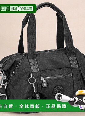 日本直邮Kipling 女士手提包K01327P39 黑紫色轻量小巧手提品牌高