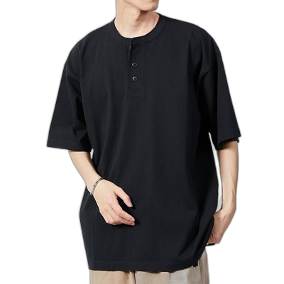 1h可退 日本直邮FREAK'S STORE 男士美式无侧缝重磅亨利领T恤 102