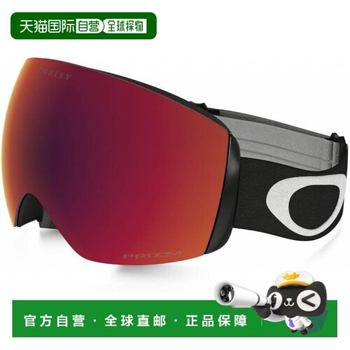 【日本直邮】OAKLEY欧克利 护目镜 哑黑/暗红滑雪镜 雪镜0OO7064