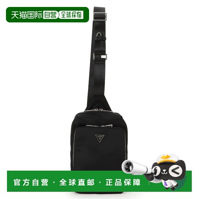 日本直邮GUESS MILANO CROSSOVER 黑色单肩包胸包斜挎包