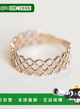 1h可退 日本直邮cui-cui K10YG 黄金网状戒指 755404cuicui