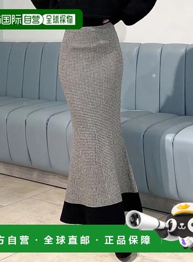 1h可退 日本直邮RESEXXY 女士千鸟格纹针织包臀裙 优雅显瘦 鱼尾