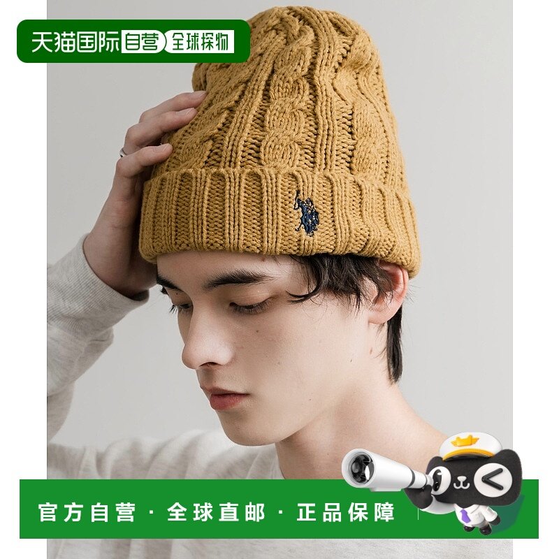 1h可退 日本直邮U.S. POLO ASSN. 男女同款 罗纹编织针织帽 单点l