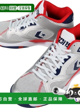 日本直邮Converse Cons Accelerator Mid 运动鞋白色银色海军蓝和