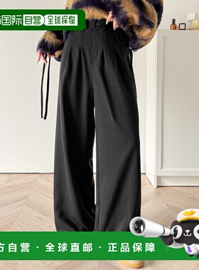 自营 Classical Elf 女士侧边蝴蝶结高腰宽松裤 ce1015074女裤