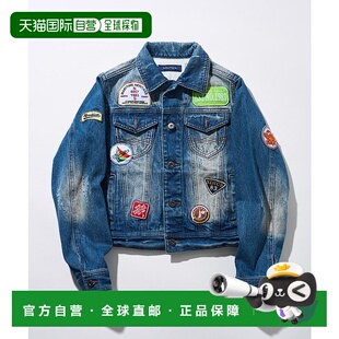 1h可退 NAUTICA 女士刺绣贴布设计短款牛仔外套 1153207500034