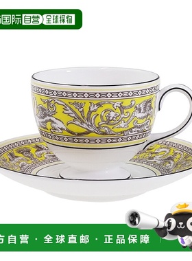 日本直邮WEDGWOOD威基伍德FLORENTINE CITRON丝绸之路-柠檬黄杯碟
