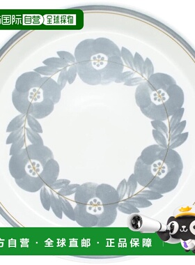 【日本直邮】Aito “Blossom” 盘 L 23cm 灰色 美浓烧