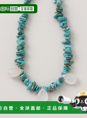 1小时内可退 日本直邮NOBLE STEEN女士Samarkand蓝色天然石项链 2