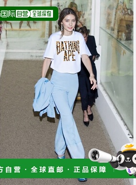 1h可退 日本直邮A BATHING APE 男女同款 野性豹纹NYC logo短袖T