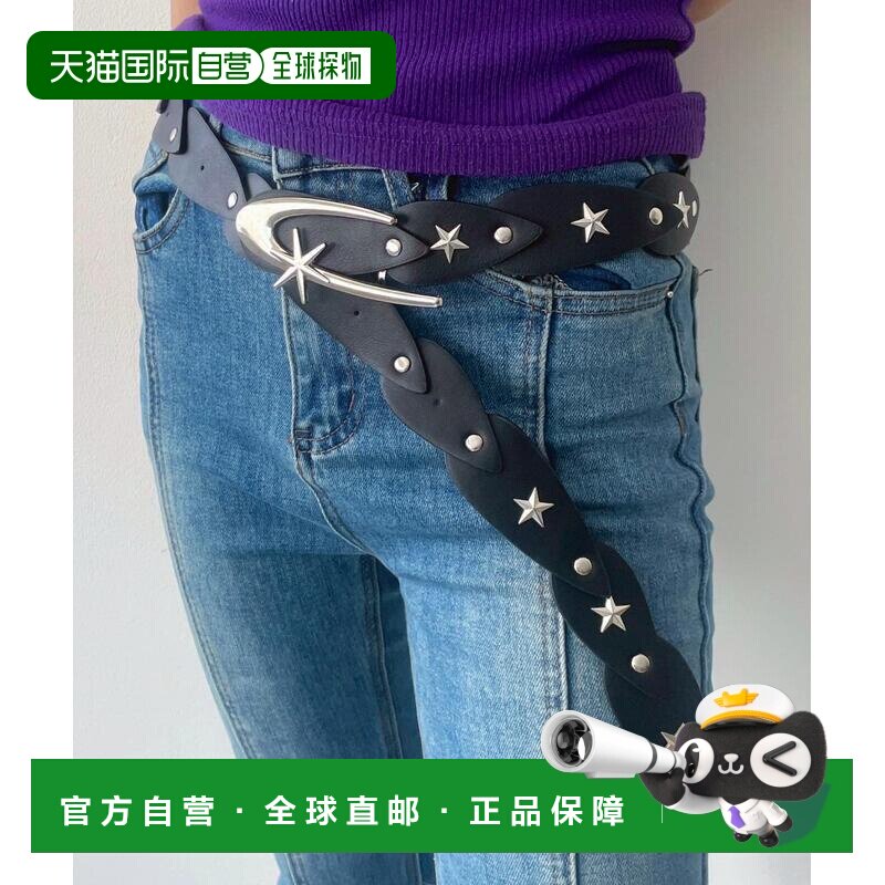 日本直邮WEGO 女士金属装饰大扣星星设计腰带 MO25SS07SG0216