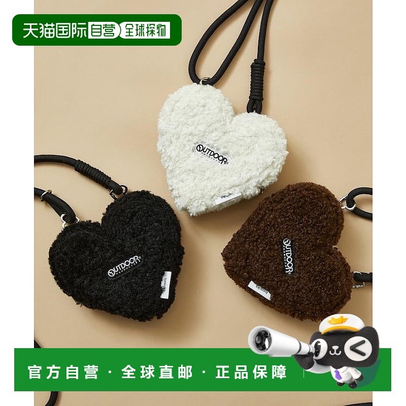 1h可退 日本直邮OUTDOOR PRODUCTS BASICKS联名迷你心形毛绒包 34