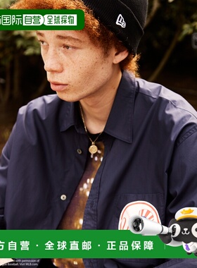 1h可退 日本直邮MLB球队经典标志男士印花衬衫 2024BGMG14090