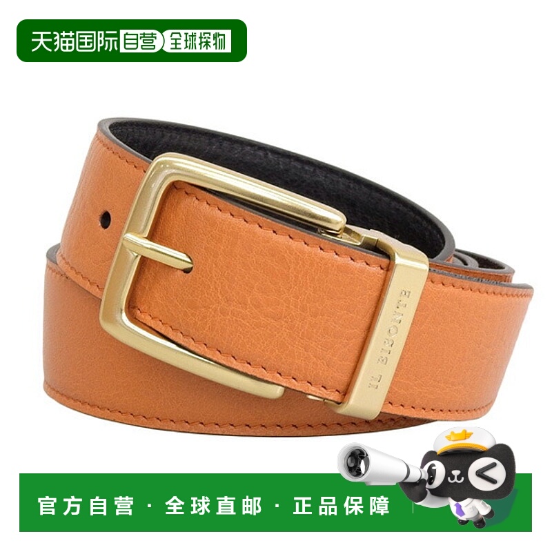 日本直邮IL BISONTE 配饰 男士女士腰带 105CM皮革驼色 SBE101PV0