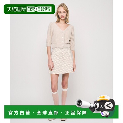 1h可退 日本直邮DEICY 女士 心形提花迷你裙 18010161021半身裙