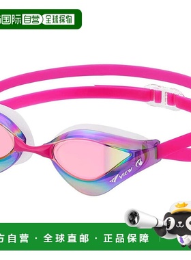 日本直邮View 泳镜 BLADEORCA 透明 x 深粉色