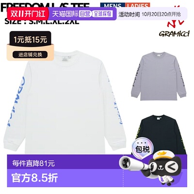 日本直邮Gramicci FREEDOM 长袖T恤 休闲衬衫 G6SU-T122