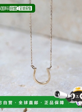 1h可退 日本直邮cui-cui K10YG 黄金 马蹄造型 项链 可调节长度 7