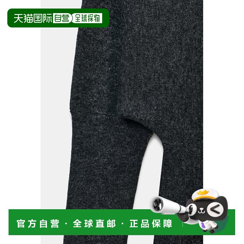 日本直邮ZaraV领中长款针织连衣裙