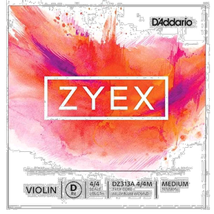 【日本直邮】达达里奥 小提琴弦 DZ313A 4/4M 单弦Zyex D线 标准