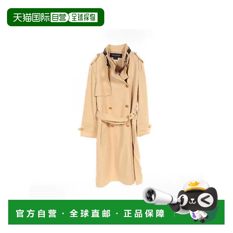 1h可退 日本直邮中古LV路易威登女A级95新belt腰带羊毛外套浅褐色
