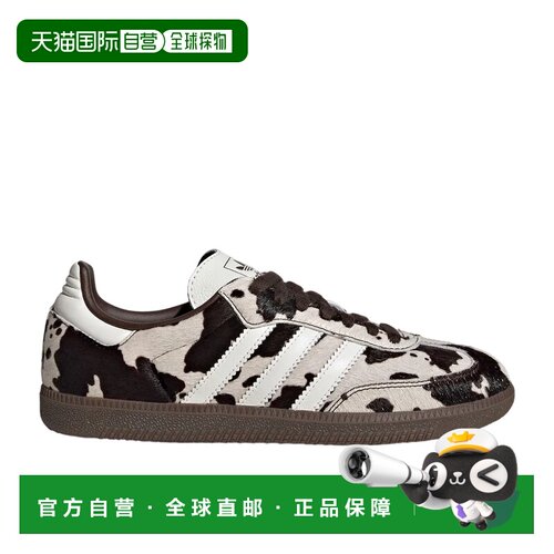 日本直邮adidas originals SAMBA OG T头鞋 经典奶牛纹印花 舒适