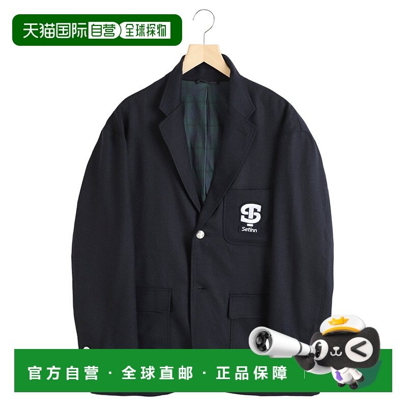 1h可退 日本直邮Setinn 男士徽章Logo宽松版Blazer外套 24F004