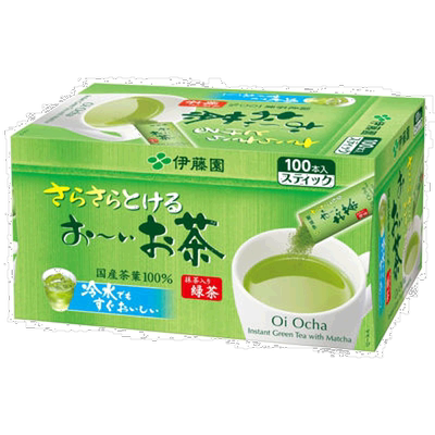 日本直邮伊藤圆宇治抹茶入绿茶粉冷热水冲泡饮品速溶绿茶粉包伊藤
