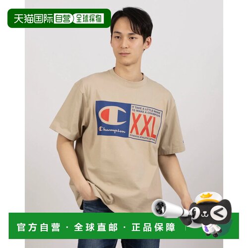 日本直邮Champion 短袖T恤 23SS 半袖T恤 沙米色