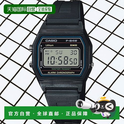 【日本直邮】Casio卡西欧 手表男款 轻量薄型 黑色 F-84W-1QJH