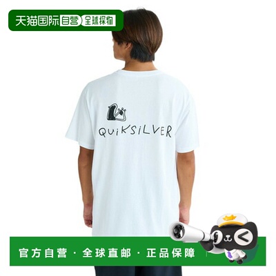 日本直邮Quiksilver SR DRAWN男士半袖T恤 [25SUQST252005WHT] 白