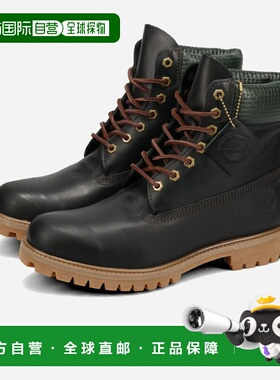 日本直邮Timberland 6英寸高级防水靴男款深绿色/卡其绿色A2P6W-E