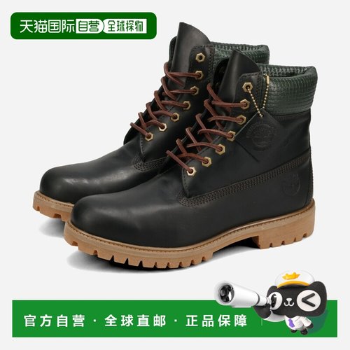 日本直邮Timberland 6英寸高级防水靴男款深绿色/卡其绿色A2P6W-E