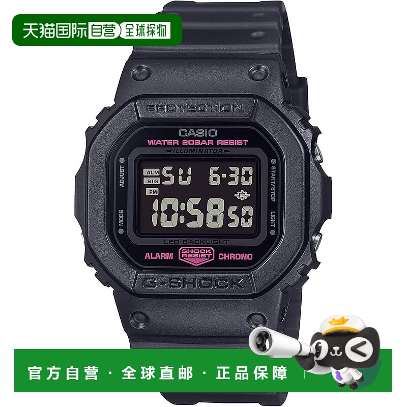 【日本直邮】卡西欧 G-SHOCK DW-5600PK-1JR 男士黑色表