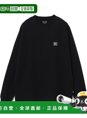 1h可退 日本直邮BEAMS男士长袖T恤简约百搭刺绣Logo基础款 111411