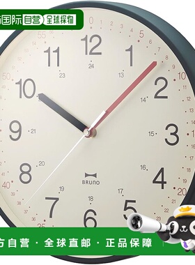 【日本直邮】Bruno 壁挂钟 简易风 深蓝色 BCW020-NV新款