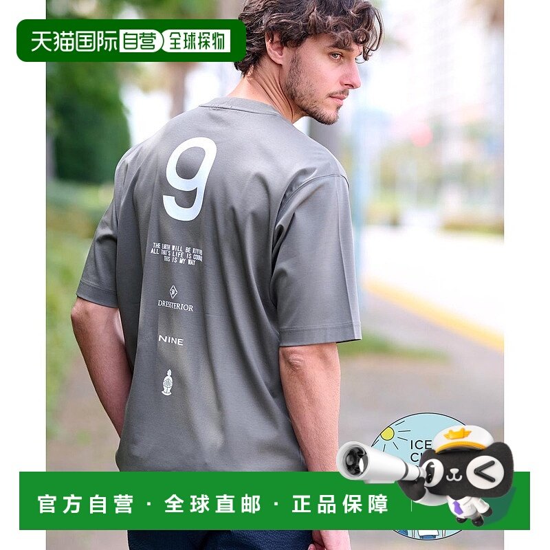 日本直邮DRESSTERIOR ICE CLEAR COTTON NINE街头T恤 [DR1233EM03