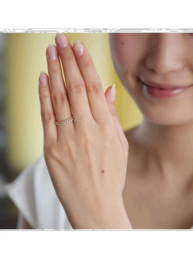 日本直邮日潮4度C 4℃ K10黄金戒指品番:142046143002 尺码:09