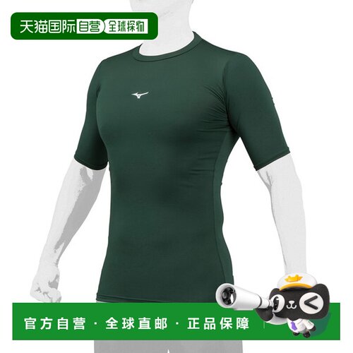日本直邮Mizuno BIOGEAR 圆领短袖T恤 男女通用 棒球 12JABC3134