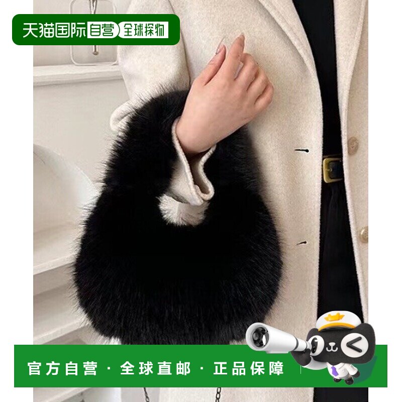 日本直邮deux amour 女士单肩毛绒包 147189517斜挎包单肩包 - 实物图