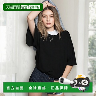 1h可退 日本直邮TOMORROWLAND .B 女装 棉感柔软不对称设计T恤 48