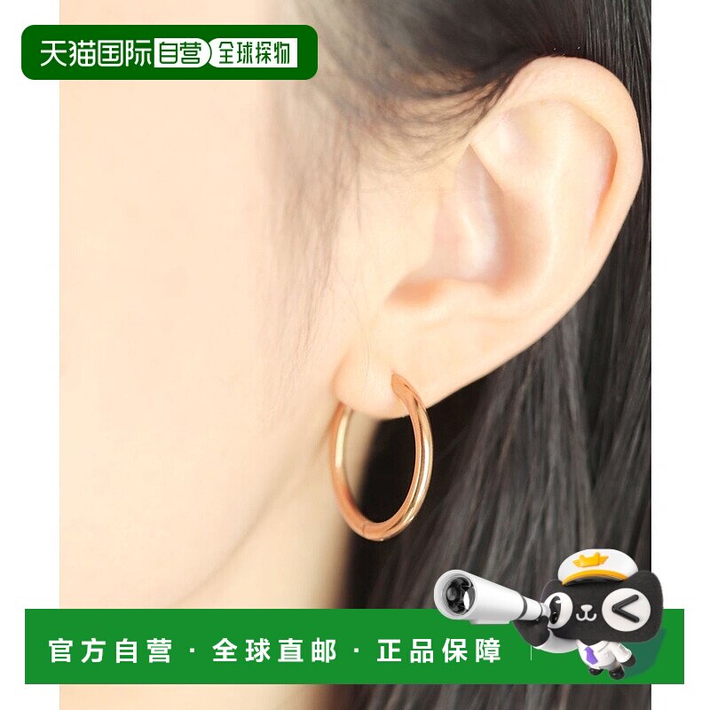 日本直邮florge 防金属过敏8码可选男女通用8mm不锈钢耳环 FL8218