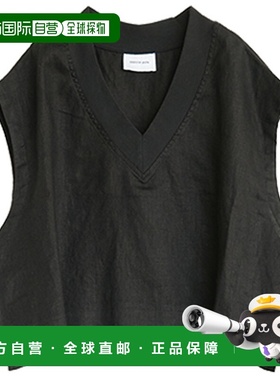 日本直邮poche-vv-tlc solamonat poche 亚麻帆布针织领背心/上衣