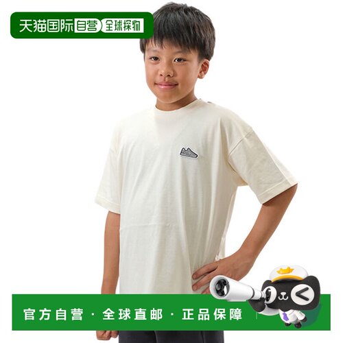 日本直邮New Balance 儿童短袖圆领T恤带鞋标（ABT55568） - 时尚