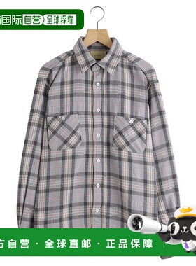 1h可退 日本直邮cantate 男士柔軟保暖經典格紋長袖襯衫 25AWCA05