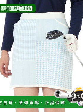 日本直邮Admiral GOLF 女士图案拼接针织保暖高尔夫裙 ADLA473-SA