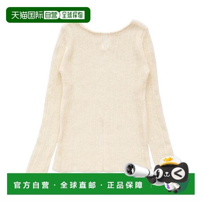 1h可退 日本直邮select MOCA 仿马海毛 中心开叉 罗纹针织 针织上